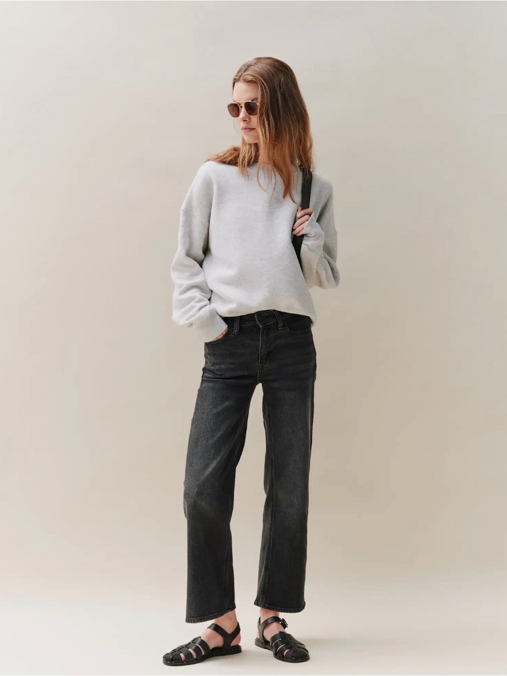 Quince Luna Stretch Relaxed Straight Jeans